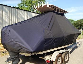 Scout 225XSF, 20xx, TTopCovers™ T-Top boat cover, starboard stern
