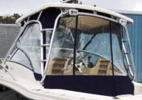 Photo of Scout 242 Abaco, 2007: Hard-Top, Visor, Side Curtains, Aft-Drop-Curtain, viewed from Port Rear 