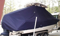 Photo of Scout 245 LXF 20xx T-Top Boat-Cover, viewed from Starboard Rear 