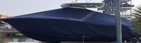Scout® 320 LXF T-Top-Boat-Cover-Sunbrella-3199™ Custom fit TTopCover(tm) (Sunbrella(r) 9.25oz./sq.yd. solution dyed acrylic fabric) attaches beneath factory installed T-Top or Hard-Top to cover entire boat and motor(s)