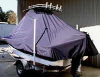Photo of Sea Fox® 180 Viper 20xx TTopCover™ T-Top boat cover, viewed from Port Rear 