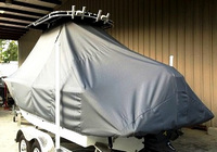 Photo of Sea Fox® 209CC Commander 20xx T-Top Boat-Cover, viewed from Port Rear 