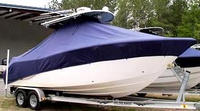 Sea Fox® 256CC Commander T-Top-Boat-Cover-Wmax-1249™ Custom fit TTopCover(tm) (WeatherMAX(tm) 8oz./sq.yd. solution dyed polyester fabric) attaches beneath factory installed T-Top or Hard-Top to cover entire boat and motor(s)