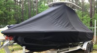 Sea Hunt® 24RZR T-Top-Boat-Cover-Sunbrella-1699™ Custom fit TTopCover(tm) (Sunbrella(r) 9.25oz./sq.yd. solution dyed acrylic fabric) attaches beneath factory installed T-Top or Hard-Top to cover entire boat and motor(s)