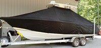 Photo of Sea Hunt® Gamefish-27 20xx T-Top Boat-Cover, viewed from Port Side 