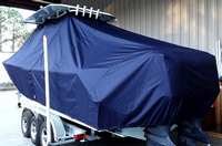 Photo of Sea Hunt® Gamefish 30 20xx T-Top Boat-Cover, viewed from Port Rear 