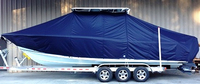 Photo of Sea Hunt® Gamefish 30 20xx T-Top Boat-Cover, viewed from Port Side 