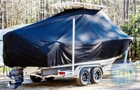Photo of Sea Hunt® Ultra-234 20xx TTopCover™ T-Top boat cover, viewed from Starboard Rear 