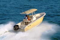 2006 Sea-Pro® 238CC with Factory OEM (EMC) T-Top with Yellow Sunbrella Canvas