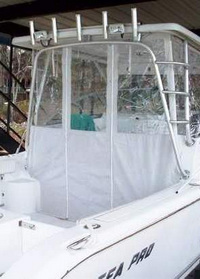 Photo of Sea-Pro® 270WA, 2005: OEM Factory Hard-Top, Spray-Shield, Side Curtains, Aft-Drop-Curtain 