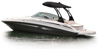 Photo of Sea Ray 220 Sundeck Tower, 2012: Bimini Top (Factory OEM website photo), viewed from Port Rear 
