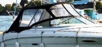 Sea Ray® 225 Weekender Bimini-Top-Canvas-Zippered-Seamark-OEM-G2.3™ Factory Bimini Replacement CANVAS (NO frame) with Zippers for OEM front Visor and Curtains (Not included), OEM (Original Equipment Manufacturer)