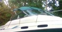 Photo of Sea Ray 230 Sundancer, 1995: Convertible Top, viewed from Starboard Front 