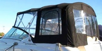 Sea Ray® 240 Sundancer No Arch Bimini-Aft-Curtain-OEM-G5™ Factory Bimini AFT CURTAIN (slanted to Transom area, not vertical) with Eisenglass window(s) for Bimini-Top (not included), OEM (Original Equipment Manufacturer)