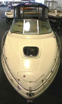 Photo of Sea Ray 240 Sundancer NO Tower, 2008: Bimini Top, Front Visor, Side Curtains, Camper Top, Camper Side and Aft Curtains, Front 