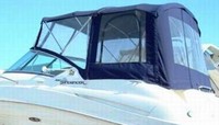 Photo of Sea Ray 240 Sundancer NO Tower, 2008: Bimini Top, Front Visor, Side Curtains, Camper Top, Camper Side and Aft Curtains, viewed from Port Side 