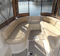 Photo of Sea Ray 240 Sundeck, 1999: Forward Camper Top Aft and Side Curtains, Inside 