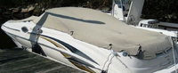 Photo of Sea Ray 240 Sundeck, 2001: Cockpit Cover, viewed from Port Rear 