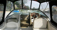 Photo of Sea Ray 250 Amberjack, 2006: Bimini Top, Front Visor, Side Curtains, Camper Top, Camper Curtains, Inside 