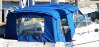 Sea Ray® 250 Express Cruiser Camper-Top-Side-Curtains-OEM-G1™ Pair Factory Camper SIDE CURTAINS (Port and Starboard sides) with Eisenglass windows zip to OEM Camper Top and Aft Curtain (not included), OEM (Original Equipment Manufacturer)