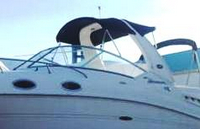 Photo of Sea Ray 260 Sundancer Arch, 2005: Bimini Top, Sunshade, Camper Top in Boot, viewed from Port Front 