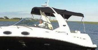 Photo of Sea Ray 260 Sundancer Arch, 2006: Bimini Top, Sunshade Top, Camper Top, viewed from Port Front 