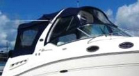 Sea Ray® 260 Sundancer Arch Bimini-Side-Curtains-OEM-G3.2™ Pair Factory Bimini SIDE CURTAINS (Port and Starboard sides) zips to side of OEM Bimini-Top (not included) (NO front Visor, aka Windscreen, sold separately), OEM (Original Equipment Manufacturer) 