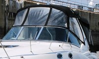 Photo of Sea Ray 260 Sundancer Arch, 2007: Bimini Top, Visor, Side Curtains, Sunshade Top, Camper Top, Camper Side Curtains, viewed from Port Front 