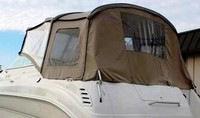 Sea Ray® 260 Sundancer No Arch Bimini-Aft-Curtain-OEM-G2™ Factory Bimini AFT CURTAIN (slanted to Transom area, not vertical) with Eisenglass window(s) for Bimini-Top (not included), OEM (Original Equipment Manufacturer)