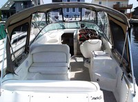 Photo of Sea Ray 260 Sundancer NO Arch, 2000: Bimini Top, Visor, Side Curtains, Camper Top, Camper Side Curtains 