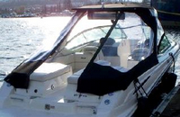 Photo of Sea Ray 270 SLX Arch, 2006: Tower Top, Front Conector Aft Tower Bimini Aft Enclosure, viewed from Starboard Rear 