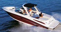 Photo of Sea Ray 270 SLX Arch, 2008: Tower Aft Tower Bimini, viewed from Port Rear, Running 