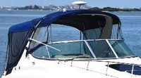 Sea Ray® 270 Sundancer Arch Camper-Top-Side-Curtains-OEM-G5™ Pair Factory Camper SIDE CURTAINS (Port and Starboard sides) with Eisenglass windows zip to OEM Camper Top and Aft Curtain (not included), OEM (Original Equipment Manufacturer)
