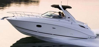 Photo of Sea Ray 270 Sundancer Arch, 2009: Bimini Top, Sunshade Top (Factory OEM website photo), viewed from Starboard Side 