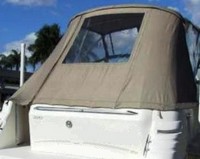 Sea Ray® 270 Sundancer Bimini-Top-Canvas-Zippered-Seamark-OEM-G1.3™ Factory Bimini Replacement CANVAS (NO frame) with Zippers for OEM front Visor and Curtains (Not included), OEM (Original Equipment Manufacturer)