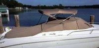 Photo of Sea Ray 280 Cuddy Cabin, 1997: Bimini Top, Cockpit Cover, viewed from Starboard Side 