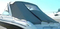 Photo of Sea Ray 280 Sun Sport Arch, 2000: Arch Visor, Side Curtains, Sunshade Top, Sunshade Aft Enclosure Curtain, viewed from Port Rear 