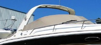Photo of Sea Ray 280 Sun Sport Arch, 2000: Cockpit Cover, viewed from Starboard Front 