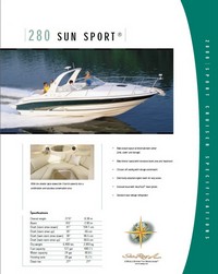 Photo of Sea Ray 280 Sun Sport Arch, 2000: Sea Ray Specification Sheet Page 1 