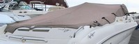 Sea Ray® 280 Sun Sport No Arch Camper-Top-Aft-Curtain-OEM-G1.7™ Factory Camper AFT CURTAIN with clear Eisenglass windows zips to back of OEM Camper Top and Side Curtains (not included) and connects to Transom, OEM (Original Equipment Manufacturer)