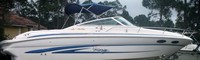 Photo of Sea Ray 280 Sun Sport No Arch, 1999: Bimini Top, viewed from Starboard Side 