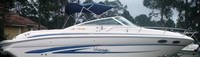 Photo of Sea Ray 280 Sun Sport No Arch, 2000: Bimini Top, viewed from Starboard Side 