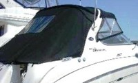 Sea Ray® 280 Sundancer Sunshade-Top-Canvas-Frame-SS-Seamark-OEM-G5™ Factory SUNSHADE CANVAS and FRAME (behind Radar Arch) with Mounting Hardware, OEM (Original Equipment Manufacturer) (Sunshade-Tops may have been SeaMark(r) vinyl-lined Sunbrella(r) prior to 2008 through 2018, now they are Sunbrella(r) to avoid mold issues