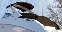 Photo of Sea Ray 280 Sundancer, 2010: Bimini Top, Sunshade Top, Cockpit Cover to WindShield, viewed from Port Rear 