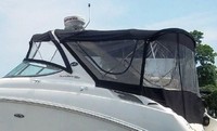 Photo of Sea Ray 280 Sundancer, 2011: Bimini Top, Bimini Visor, Bimini Side Curtains, Sunshade, Camper Top, Camper Side and Aft Curtains, viewed from Port Rear 