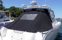 Sea Ray® 290 Amberjack Arch Bimini-Aft-Curtain-OEM-G6.5™ Factory Bimini AFT CURTAIN (slanted to Transom area, not vertical) with Eisenglass window(s) for Bimini-Top (not included), OEM (Original Equipment Manufacturer)
