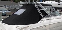 Photo of Sea Ray 290 Amberjack Arch, 2007: Bimini Top, Visor, Side and Aft Curtains, viewed from Starboard Rear 