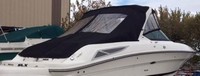 Photo of Sea Ray 300 SLX, 2014: Bimini Top, Visor, Side Curtains, Aft Sunshade Top Enclosure Curtains, viewed from Starboard Rear 