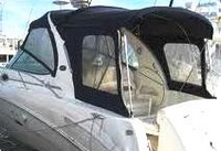 Sea Ray® 300 Sundancer Sunshade-Top-Canvas-Frame-SS-OEM-G4™ Factory SUNSHADE CANVAS and FRAME (behind Radar Arch) with Mounting Hardware, OEM (Original Equipment Manufacturer) (Sunshade-Tops may have been SeaMark(r) vinyl-lined Sunbrella(r) prior to 2008 through 2018, now they are Sunbrella(r) to avoid mold issues