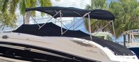 Photo of Sea Ray 300 Sundeck NO Tower, 2013: Bimini Top in Boot, Camper Top in Boot, Cockpit Cover, viewed from Port Rear 
